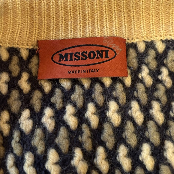 Vintage Designer Missoni Women’s Wool Full-Length Cardigan - Picture 4 of 5